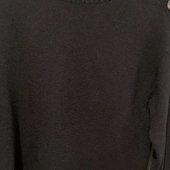 Anthropologie Margarita Button Shoulder Tunic Sweater Black Women's Large - Picture 6 of 16